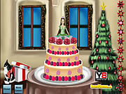 Barbie Christmas Cake