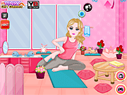 Barbie Yoga Room Decoration