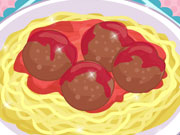 Cooking Spaghetti Meatball