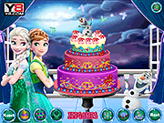 Frozen-Monster High Cake Decor.