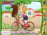 Girl with Bicycle Dress Up