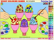 Painting Eggs - Rossy Coloring Games