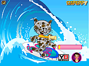 Peppy\'s Pet Caring - Surfer Cat
