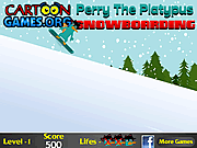 Perry The Platypus Snowboarding