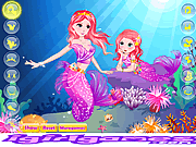 Pretty Little Mermaid And Her Mom