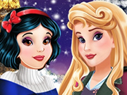 Aurora and Snow White Winter Fashion