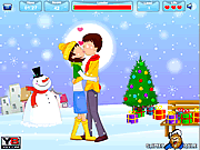 Christmas Love Kissing