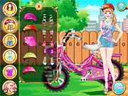 Cute Girl Bicycle Lover