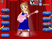 Cute Guitar Girl Dress Up
