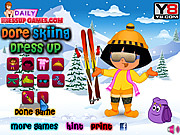 Dora Skiing Dressup