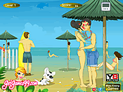 Hawaiian Beach Kissing Game