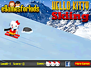 Hello Kitty Skiing