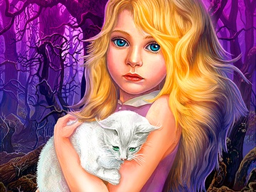 Hidden Object - Girl and Cat