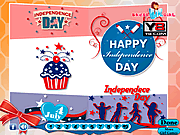 Independence Day Card Decoration