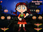 Katy in Halloween Dressup