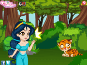 Princess Jasmin Caring Baby Tiger