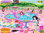 Princess Pool Party Cleaning Game